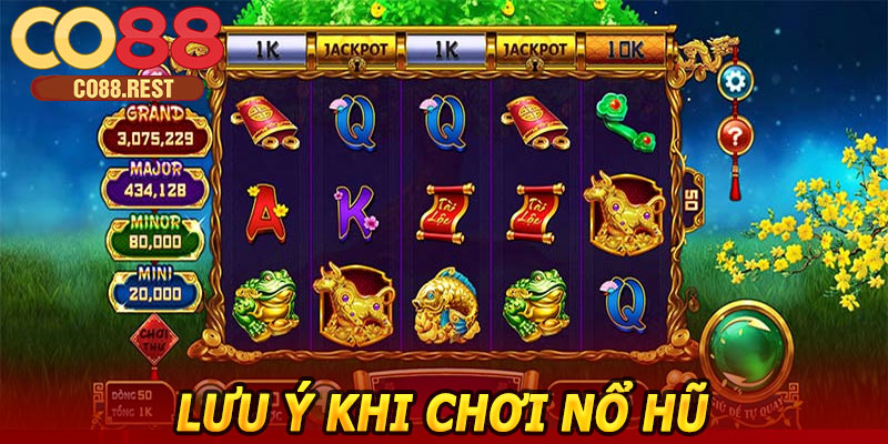 Lưu ý khi chơi Nổ Hũ Cung Hỷ Phát Tài CO88